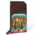 ADCCM115 Hand-Painted Leather Card Holder - Blooming Cactus Art