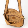ADBGA772 American Darling Genuine Suede Leather Buck Stitched Cross body Bag
