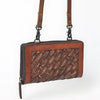 ADBG1716 American Darling Basket Weave Small Crossbody Bag | Leather Wallet Purse