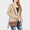 ADBG1717 American Darling Genuine Suede Organizer Bag | Western Boot Stitched Clutch