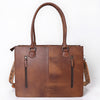 ADBG1718 American Darling Hair-On Cowhide Fringe Tote Bag | Hand-Tooled Western Shoulder Bag