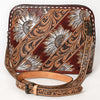 ADBG1719 American Darling Hand Tooled Crossbody Bag | Sunflower Western Purse