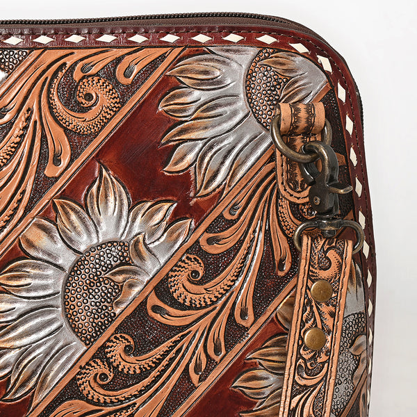 ADBG1719 American Darling Hand Tooled Crossbody Bag | Sunflower Western Purse