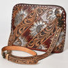 ADBG1719 American Darling Hand Tooled Crossbody Bag | Sunflower Western Purse