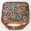 ADBG1719 American Darling Hand Tooled Crossbody Bag | Sunflower Western Purse