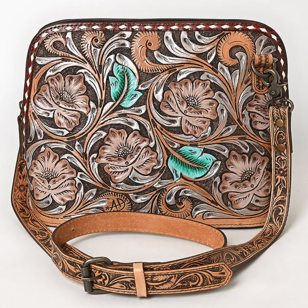 ADBG1719 American Darling Hand Tooled Crossbody Bag | Sunflower Western Purse
