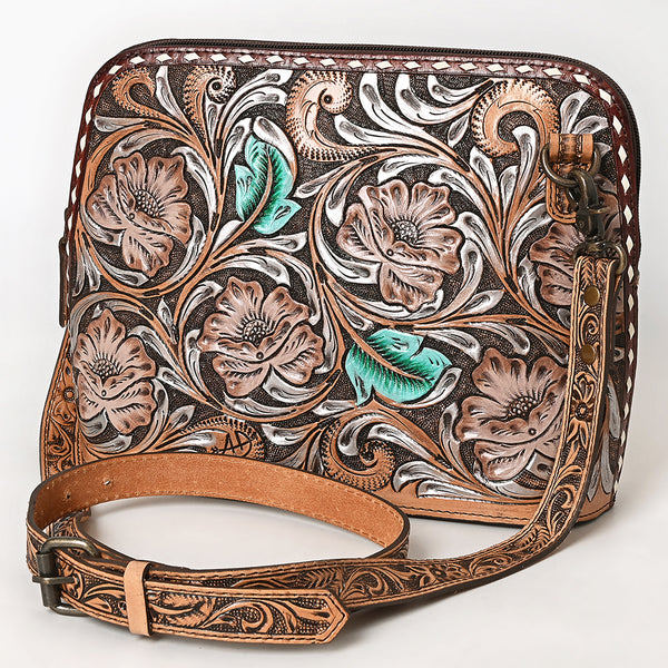 ADBG1719 American Darling Hand Tooled Crossbody Bag | Sunflower Western Purse