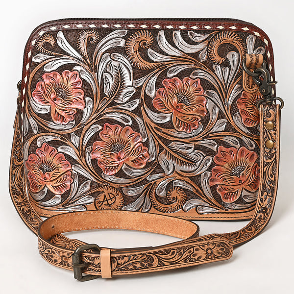 ADBG1719 American Darling Hand Tooled Crossbody Bag | Sunflower Western Purse