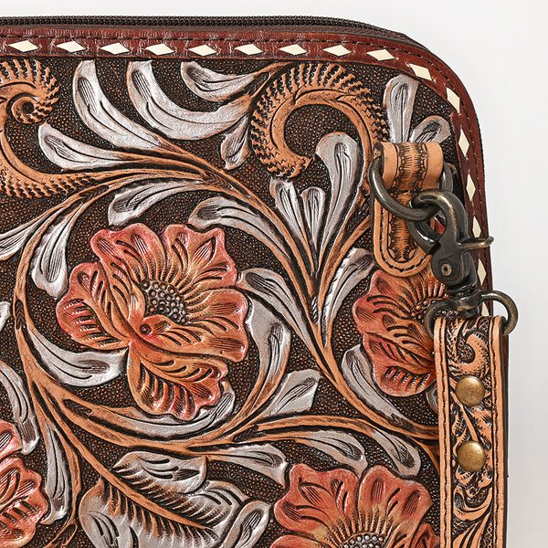 ADBG1719 American Darling Hand Tooled Crossbody Bag | Sunflower Western Purse
