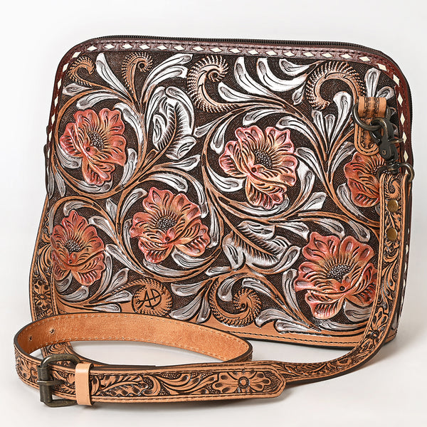 ADBG1719 American Darling Hand Tooled Crossbody Bag | Sunflower Western Purse