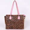 SOHZ120 Tote Hand Tooled Genuine Western Leather Women Bag