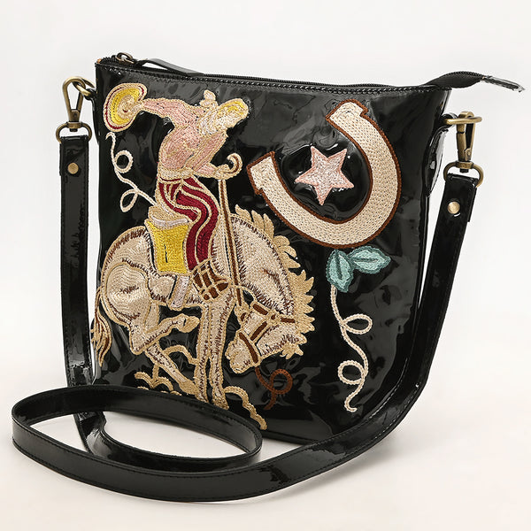 ADBGA785 American Darling Handcrafted Genuine Leather Cross body Bag Embroidery