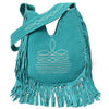 ADBGA734 American Darling Fringe Boot Stitched Genuine Leather Large Cross body Bag