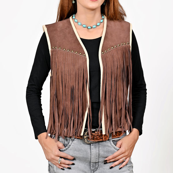 ADJKT056 Genuine Leather Women Shirt Jacket Dress