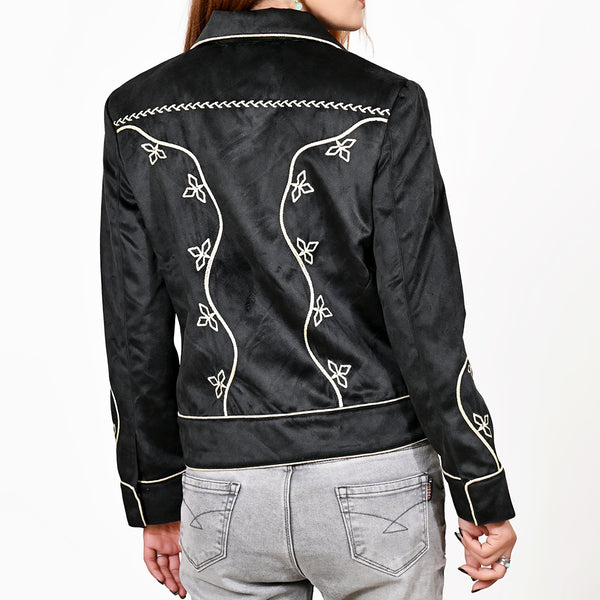 ADJKT059 Women Fabric Shirt Jacket Dress