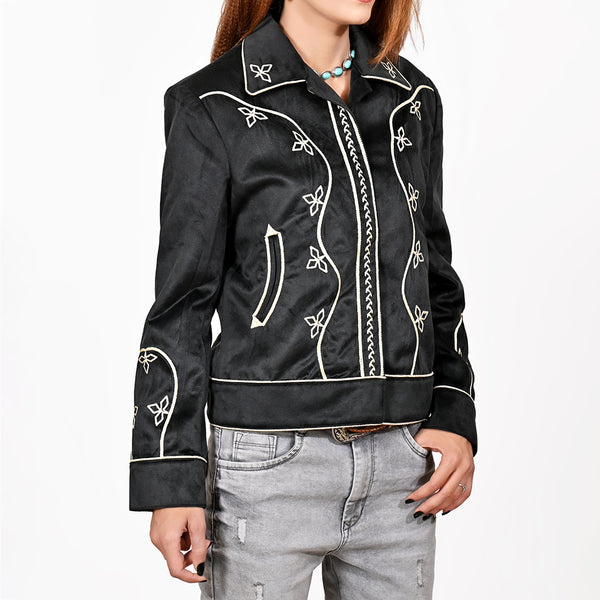 ADJKT059 Women Fabric Shirt Jacket Dress