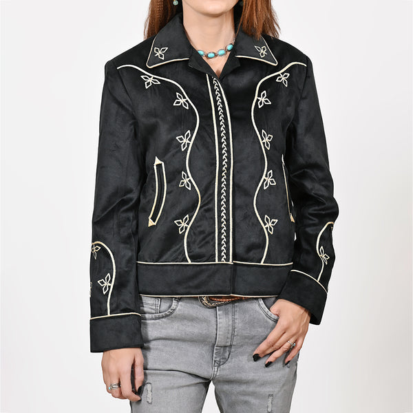 ADJKT059 Women Fabric Shirt Jacket Dress