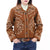 ADJKT063 Women Western Style Embroidered Woolen Jacket with Button Front