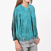 ADJKT065 American Darling Western Leather Fringe Boho Vest