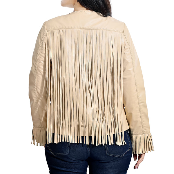 ADJKT067 Genuine Leather Women Shirt Jacket Dress