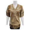 ADSH043 Genuine Leather Women Shirt Jacket Dress