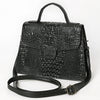 ADBG1728 American Darling Western Messenger Bag in Crocodile Embossed Full Grain Leather