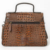 ADBG1729 American Darling Western Cross body Bag in Crocodile Embossed Full Grain Leather
