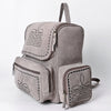 ADBGA795 American Darling Handcrafted Genuine Suede Leather Backpack Boot Stitched