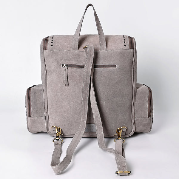 ADBGA795 American Darling Handcrafted Genuine Suede Leather Backpack Boot Stitched
