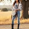 ADBGM672 CanteenHair on Genuine Leather Women Bag
