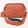 NMBGM183 Never Mind Handcrafted Quilted Leather Camera Bag