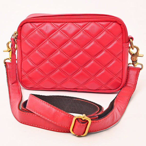 NMBGM183 Never Mind Handcrafted Quilted Leather Camera Bag