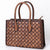 ADBGM696 Western Handbag - Quilted Genuine Leather Structured Tote with Whipstitch Trim