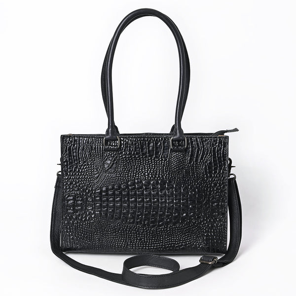 ADBG1737 American Darling Crocodile Embossed Western Leather Tote Bag