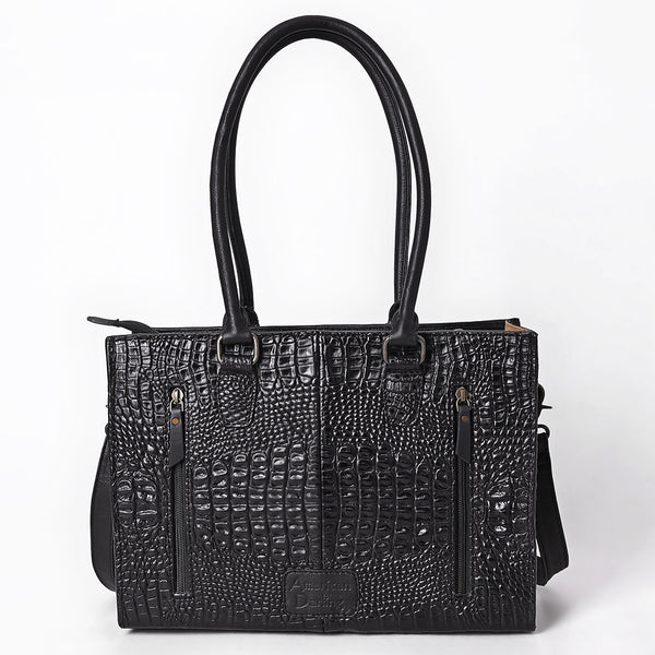 ADBG1737 American Darling Crocodile Embossed Western Leather Tote Bag