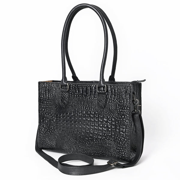 ADBG1737 American Darling Crocodile Embossed Western Leather Tote Bag