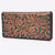 ADBG1741 American Darling Western Wallet Bag - Hand Tooled Floral Carved Leather with Buck Stitching
