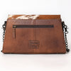 ADBG1747 American Darling Hair-On Cowhide Cross body Bag with Tassels and Genuine Leather