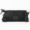 ADBGM277 Mini Fringe Crossbody - Braided Leather & Turquoise Concho