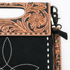 ADBG1759 American Darling Western Hand-Tooled Floral Clutch Bag in Genuine Suede Leather