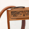 ADBG1762 American Darling Western Hand-Tooled Floral Wristlet Bag in Premium Leather