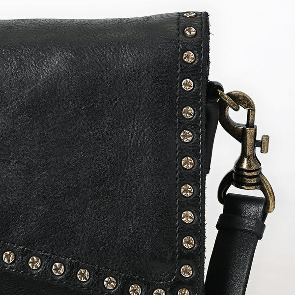 SWC169 Studded Flap Western Crossbody