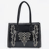 ADBGA834 American Darling Embroidered Buck-stitched Western Leather Tote Bag