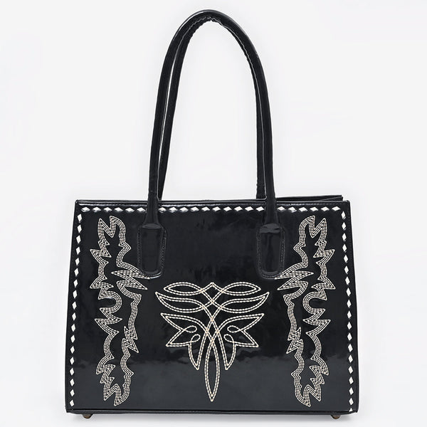 ADBGA834 American Darling Embroidered Buck-stitched Western Leather Tote Bag