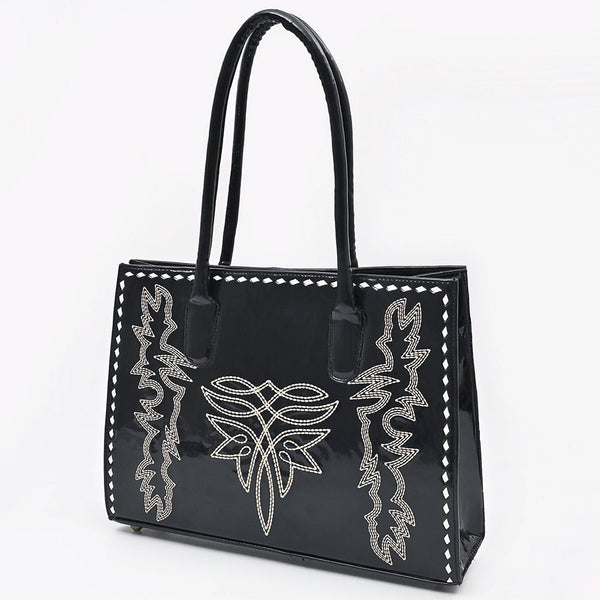 ADBGA834 American Darling Embroidered Buck-stitched Western Leather Tote Bag