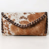 ADBG1775 American Darling Western Hair-On Cowhide Sunglass Case - Handcrafted Leather Eyewear Sleeve