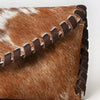 ADBG1775 American Darling Western Hair-On Cowhide Sunglass Case - Handcrafted Leather Eyewear Sleeve