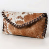 ADBG1775 American Darling Western Hair-On Cowhide Sunglass Case - Handcrafted Leather Eyewear Sleeve