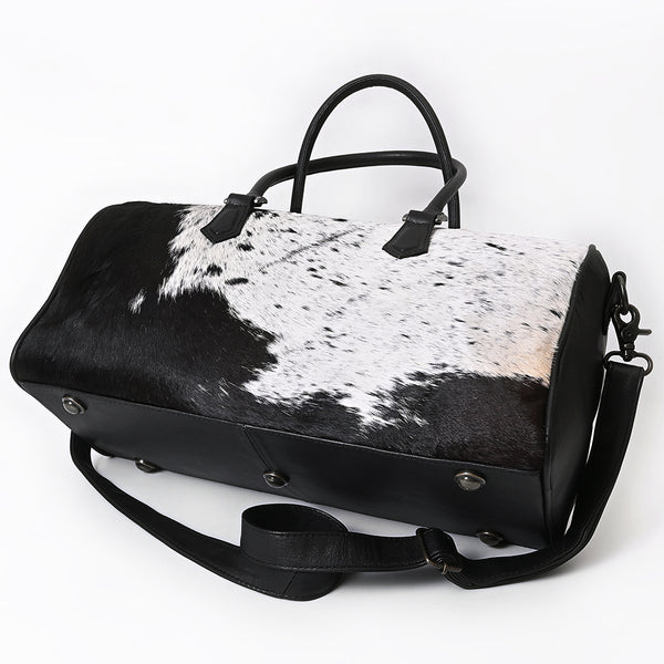 ADBG1779 American Darling Western Hair-On Cowhide Duffel Bag - Handcrafted Leather Travel Bag