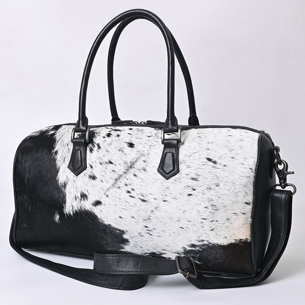 ADBG1779 American Darling Western Hair-On Cowhide Duffel Bag - Handcrafted Leather Travel Bag